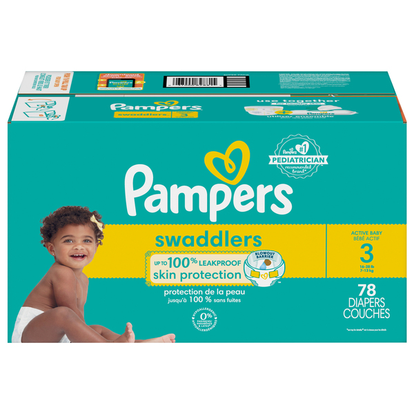 Pampers swaddle her's size best sale 1
