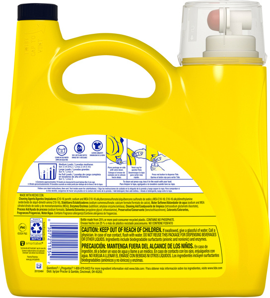 Tide Simply + Oxi 2-in-1 Refreshing Breeze Liquid Laundry