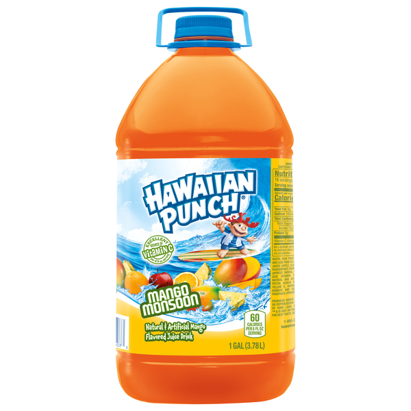 Hawaiian Punch Fruit Juicy Red, 1 Gallon Bottle (Pack of 4)