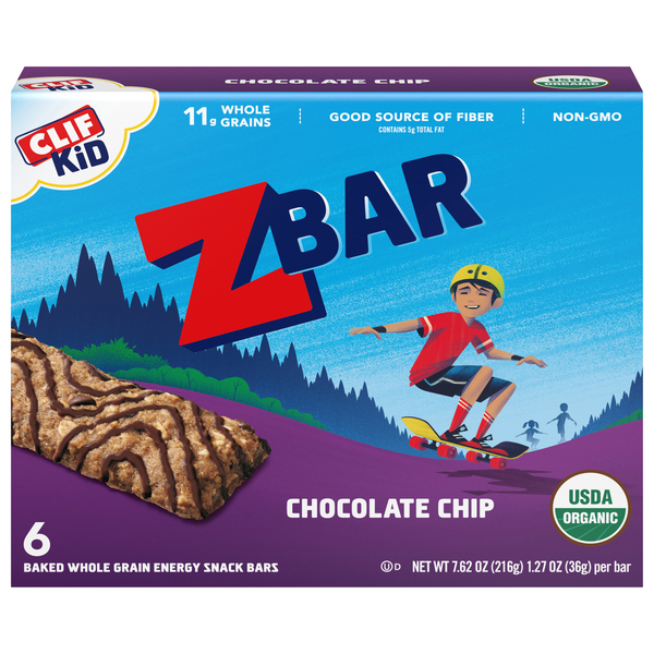 通販生活 ファッション Snack Energy Chip Chocolate Organic ZBAR KID CLIF Bar ct 6 - トライアルセット・サンプル