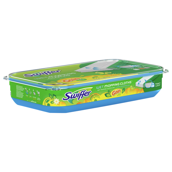 Swiffer Sweeper Wet Mopping Cloths with Gain Scent, 12 ct - Fry's Food  Stores