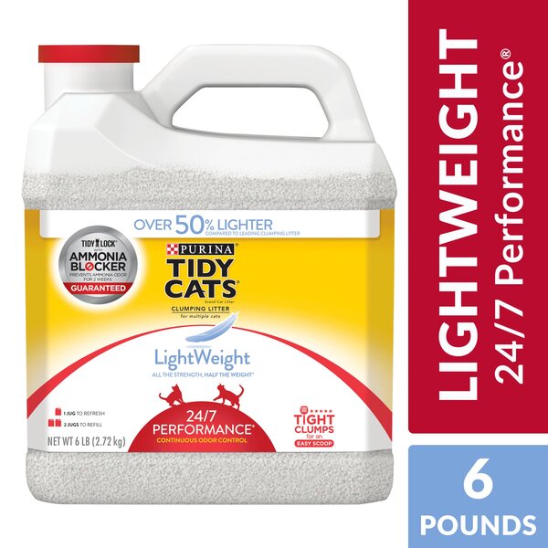 Tidy Cats Lightweight 24 7 Performance Clumping Multi Cat Cat Litter 6 lb jug MARTIN S