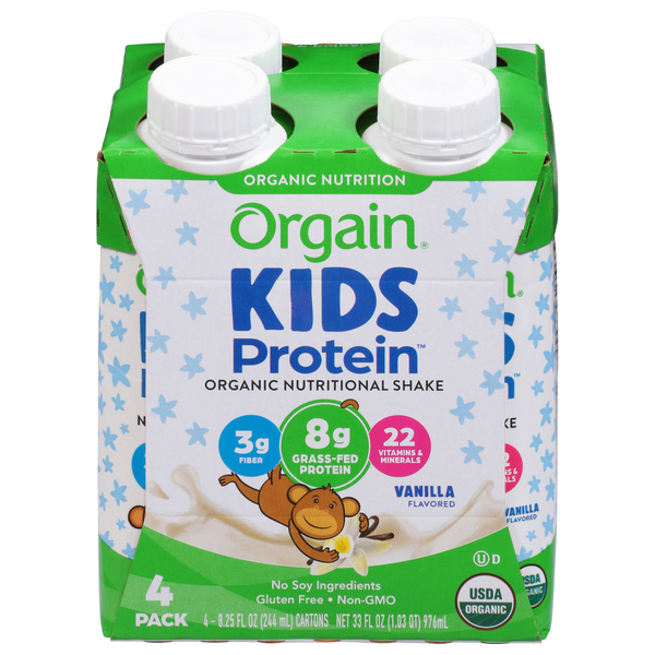 Orgain Kids Protein Organic Nutritional Shake Pediatric Oral Supplemen