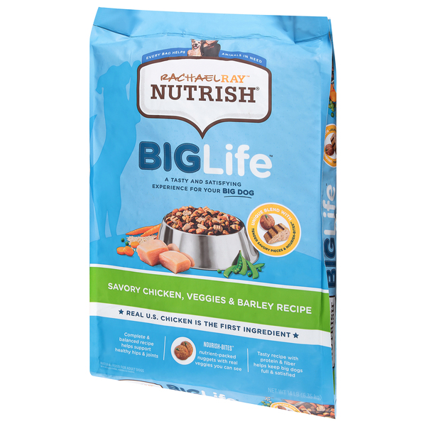 Rachael Ray Nutrish Big Dog Dry Food Chicken Veggies Barley