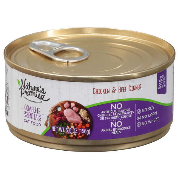 Nature s Promise Chicken Beef Dinner Adult Wet Cat Food 5.5 oz can Stop Shop