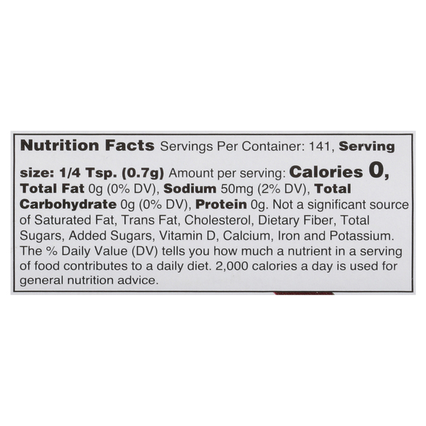 Nutritional Panel