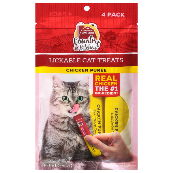 Cat treats liquid outlet