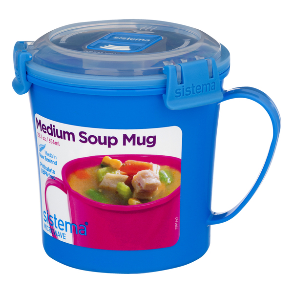 Microwavable Soup Mug With Lid 