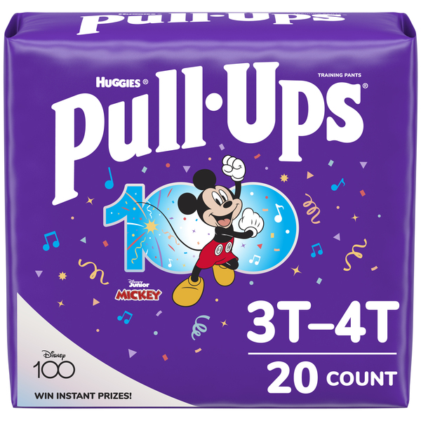 Huggies Pull-Ups Disney Junior Mickey 3T-4T Training Pants Boys 32-40 lbs -  20 ct pkg