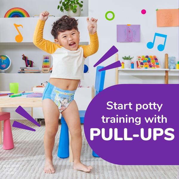 Pull Ups Night-Time Training Pants, 2T-3T (18-34 lbs), Disney, Diapers &  Training Pants