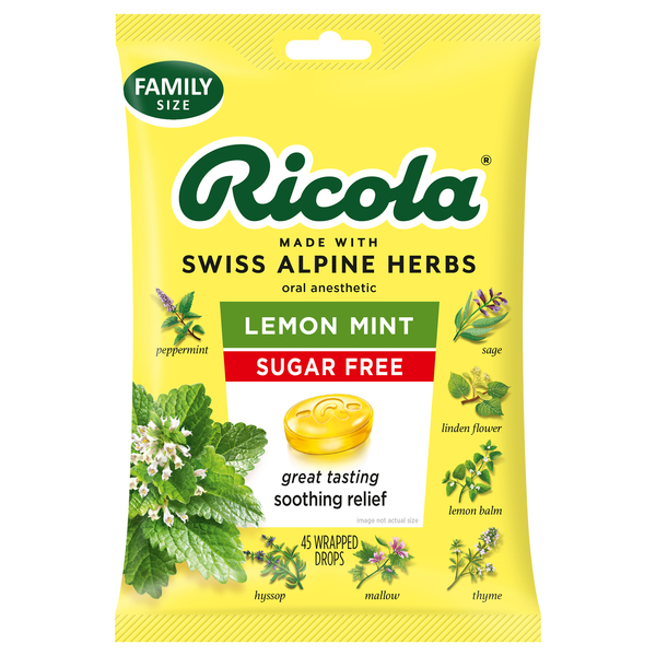 Ricola Original Natural-Herb Throat Drops, 21 Per Bag (3 or 6 Pack)