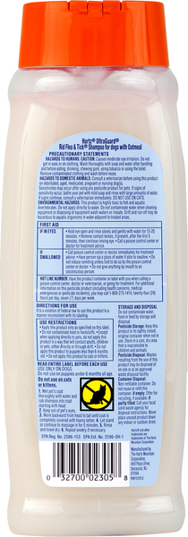 Hartz Ultra Guard Rid Flea Tick Shampoo with Oatmeal for Dogs 18 oz btl GIANT