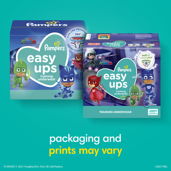 Pampers Easy Ups PJ Mask 5T-6T Boys Training Underwear Jumbo Pack - 15 ct  pkg