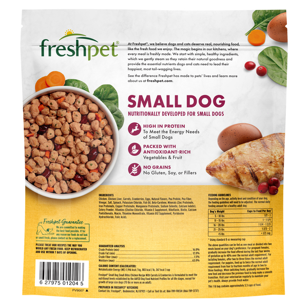 Freshpet dog shop food ingredients