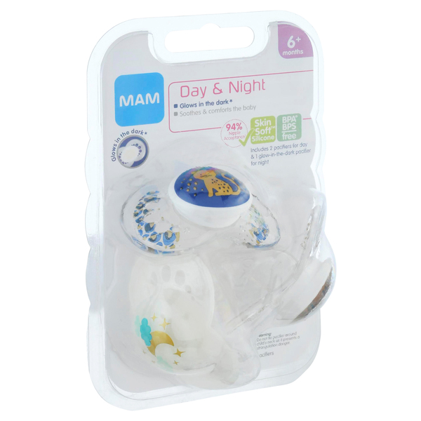 MAM Day Night Pacifier 6 Months Value Pack 3 ct pkg Stop Shop