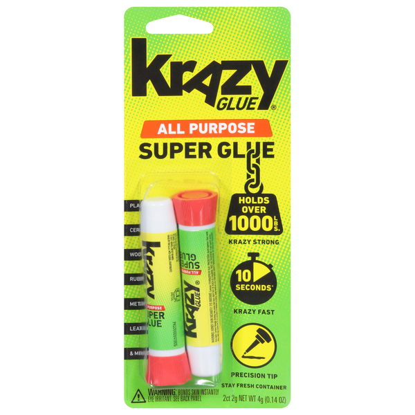 Krazy Glue All-Purpose Precision Tip- 2 ct - 0.14 oz pkg