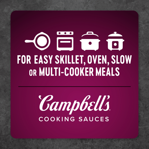 (4 pack) Campbell's Cooking Sauces, Creamy Parmesan Sauce, 11 oz Pouch