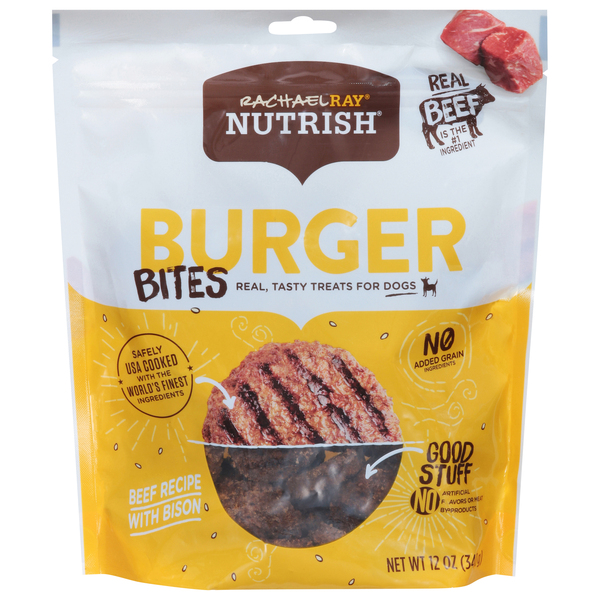 Rachael Ray Dog Treats Burger Bites Beef with Bison Burger Recipe