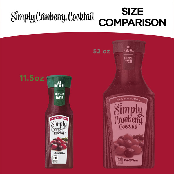 Simply All Natural Cranberry Juice Cocktail 11.5 oz btl Giant