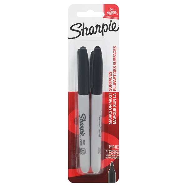 Sharpie fine permanent marker black top
