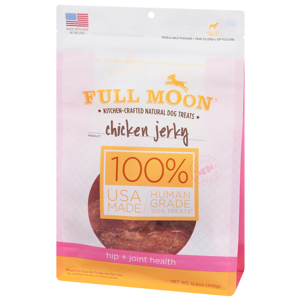 Full moon organic chicken jerky dog treats top