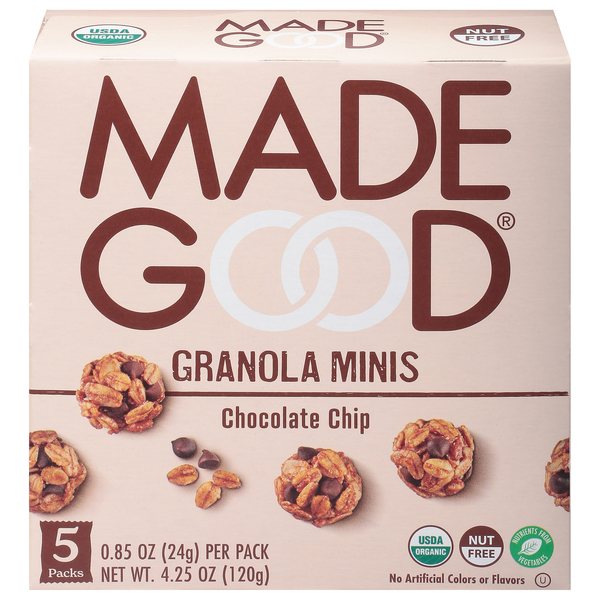 Made Good Granola Minis Chocolate Chip Organic 5 ct 4.25 oz