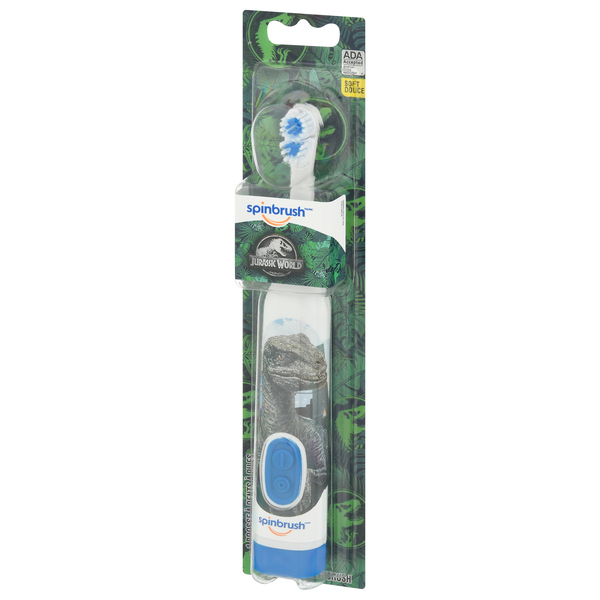 Spinbrush Kid's Jurassic World Soft Powered Toothbrush - 1