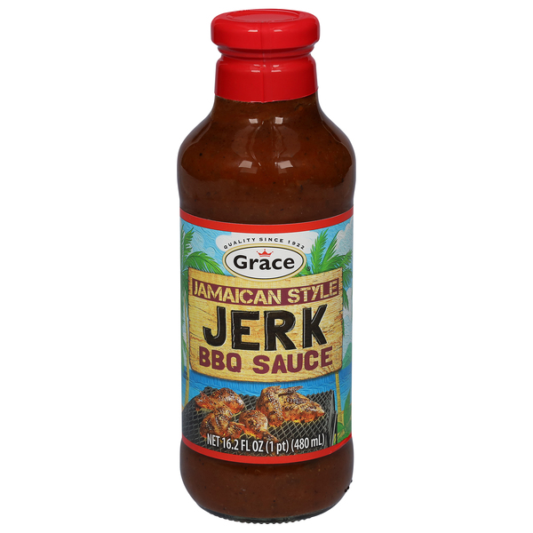 Grace Jerk Jamaican Style BBQ Sauce 16 oz btl Giant