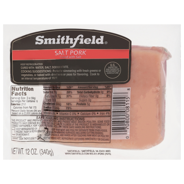 Smithfield® Salt Pork, 12 oz - Fred Meyer