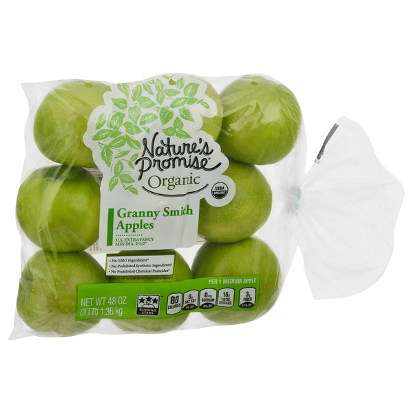 Nature's Promise Organic Apples Granny Smith - 3 lb bag