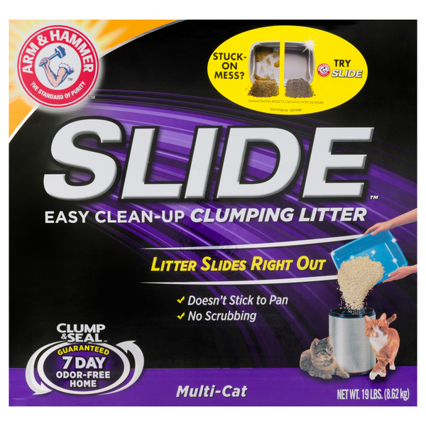 Slide kitty litter outlet