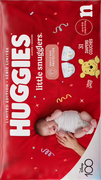 Huggies Little Snugglers Newborn Baby Diapers Up to 10 lb 31 ct