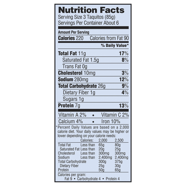 Calories in El Monterey Chicken & Monterey Jack Cheese Chimichanga and  Nutrition Facts