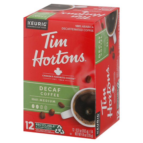 Tim Hortons Medium Roast Coffee Decaf - 12 ct | Giant