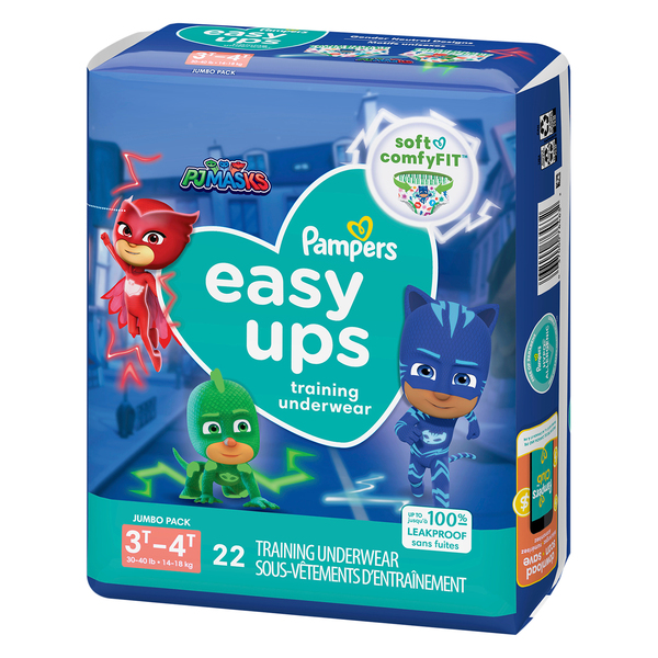 Pampers Easy Ups PJ Mask 3T-4T Boys Training Underwear Jumbo Pack