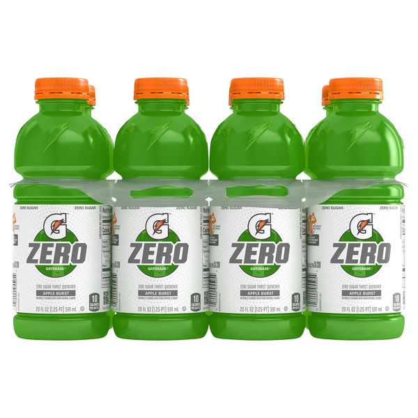 Gatorade Zero Sugar Apple Burst Thirst Quencher Sports Drink 8