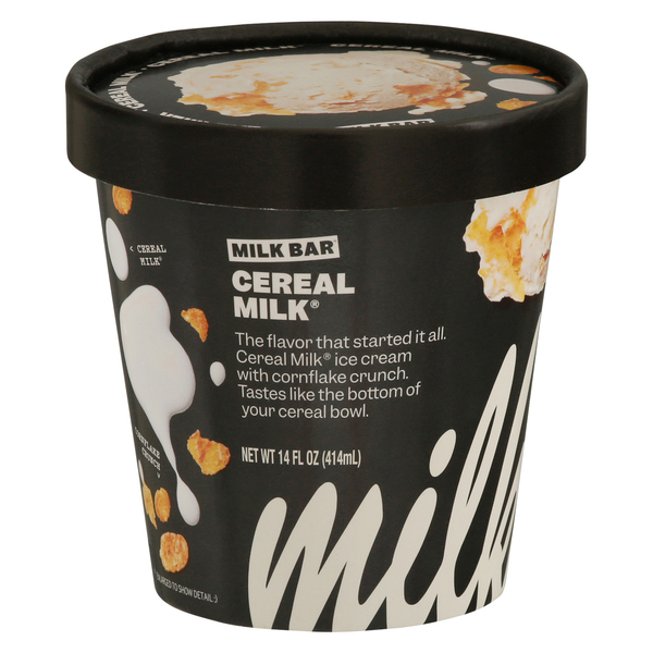 Milk Bar Ice Cream, Cereal Milk - 14 fl oz