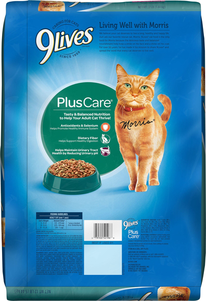 9Lives Plus Care Tuna Egg Adult Dry Cat Food 12 lb bag Food Lion