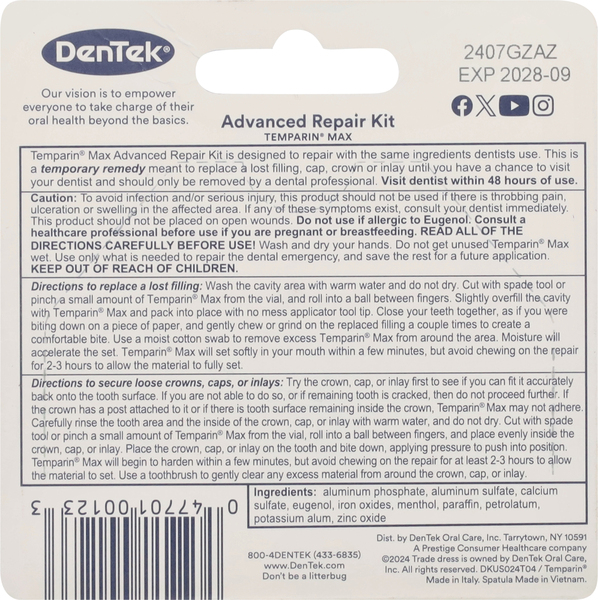Back of Pack