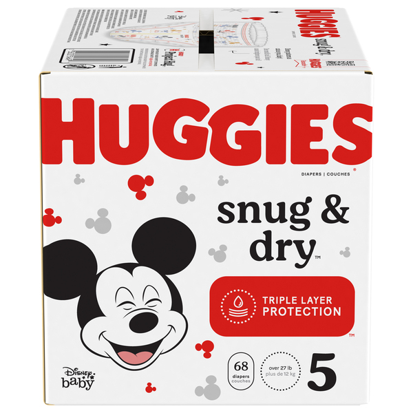 Huggies snug & dry size 6 diapers 66 ct box 2025