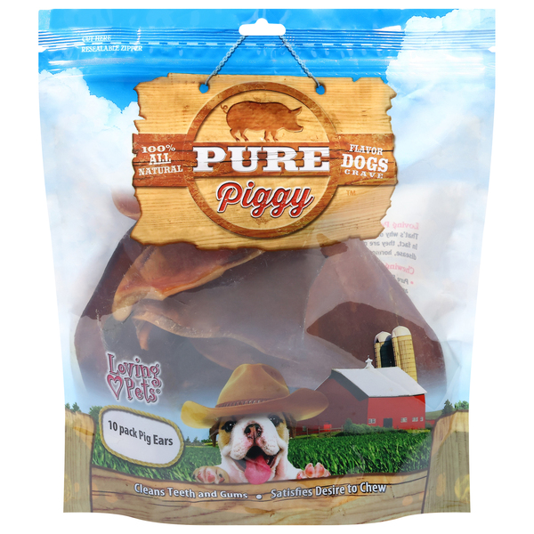 Loving Pets Pure Piggy Pig Ears Loving Pets Pure Piggy Pig Ears