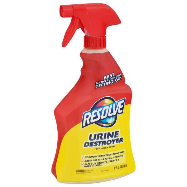 Resolve Urine Destroyer For Stains Odors Trigger Spray 32 oz btl Giant