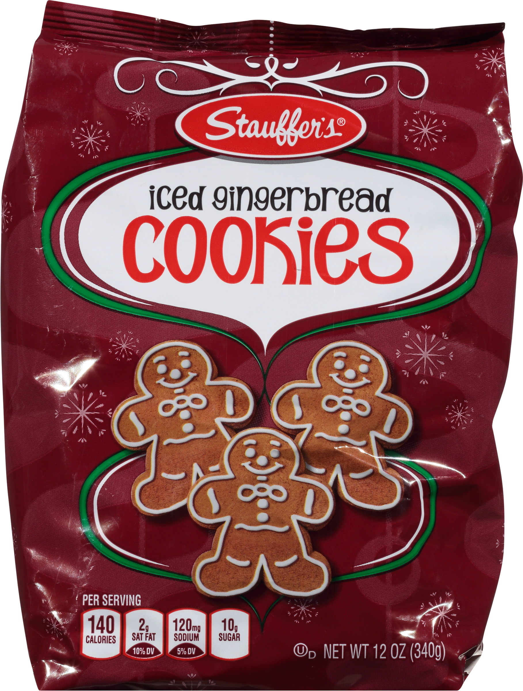 Calories in Cookies, Iced Gingerbread from Stauffer's