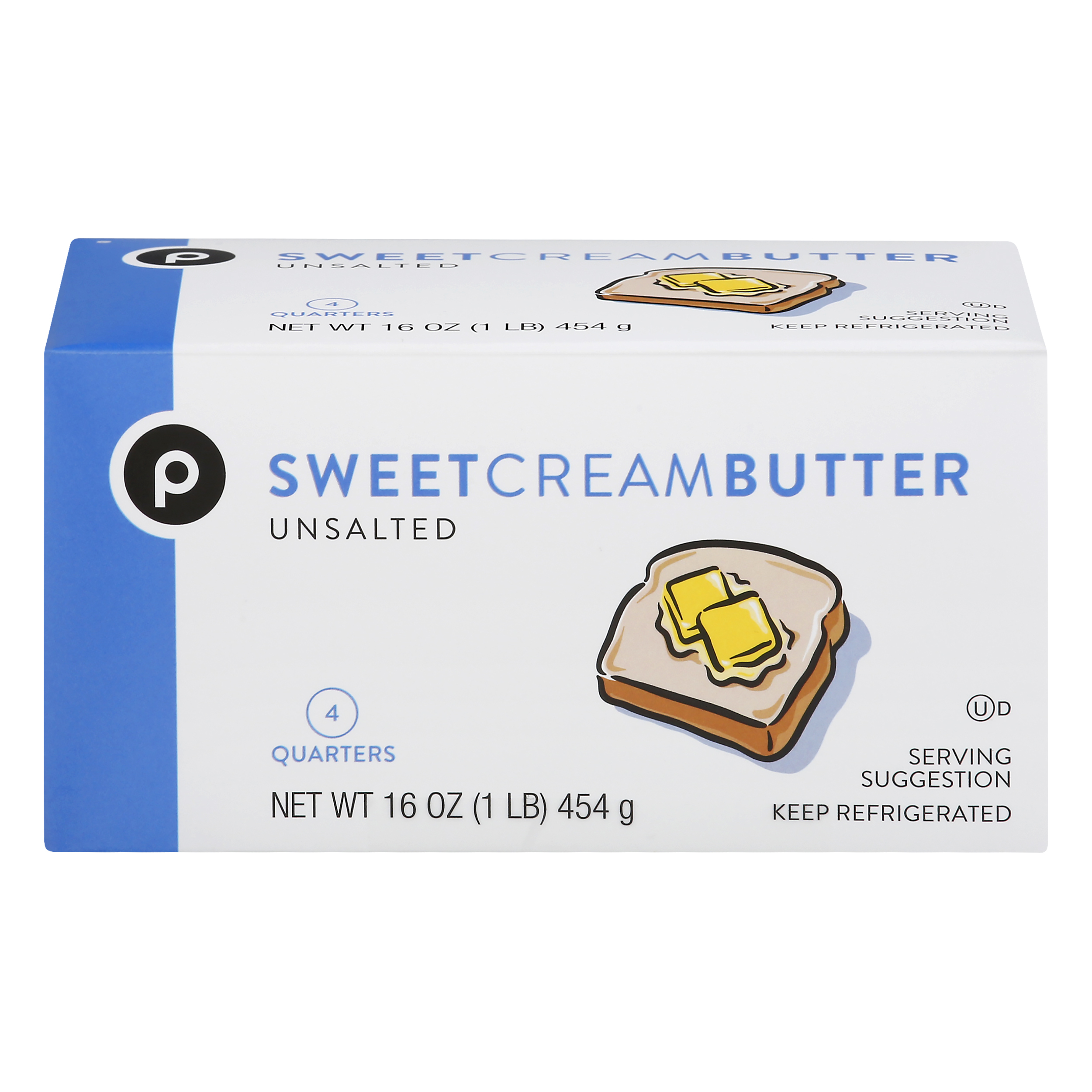 Publix Unsalted Sweet Cream Butter 16 oz BOX