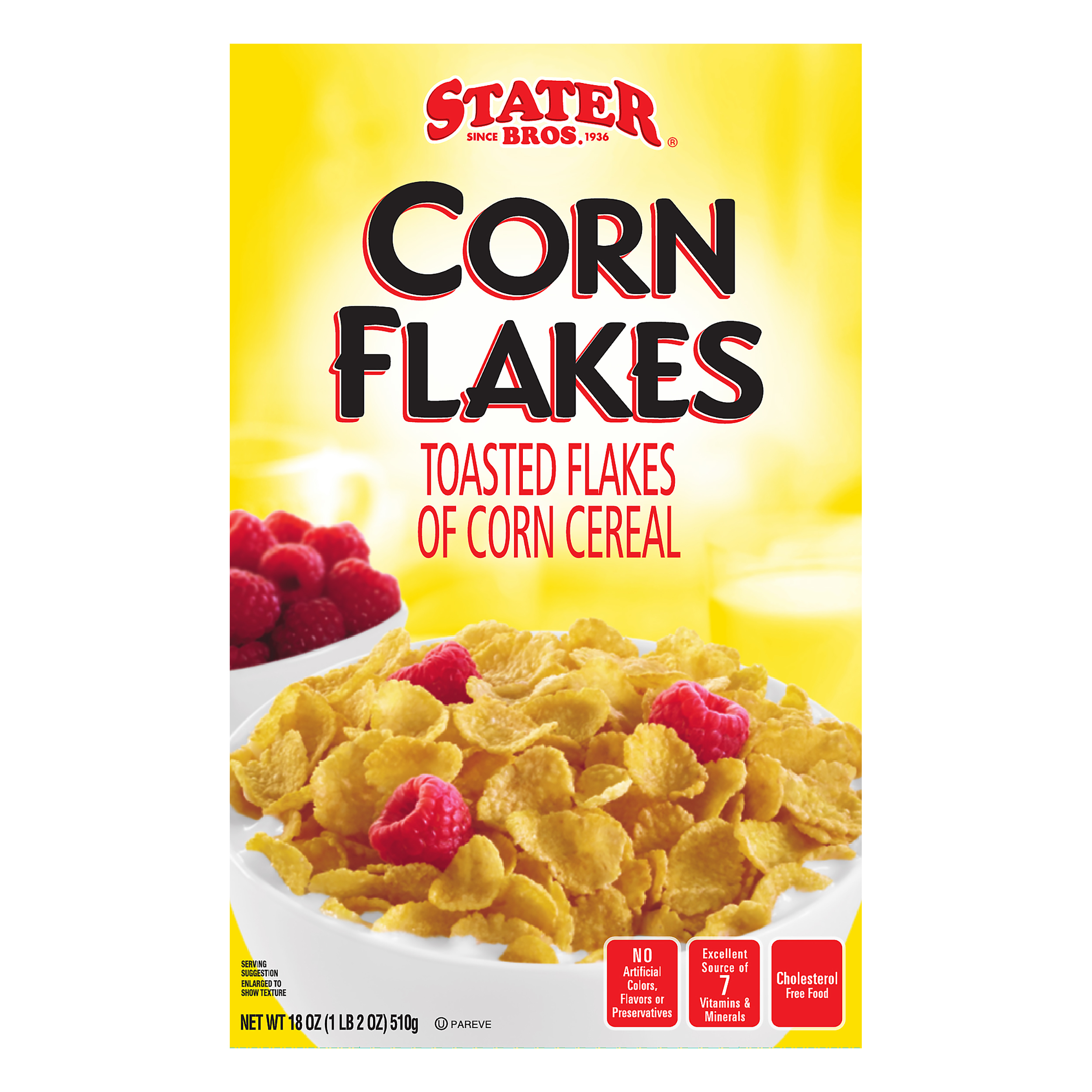 Great Value Toasted Corn Flakes Breakfast Cereal, 18 oz 