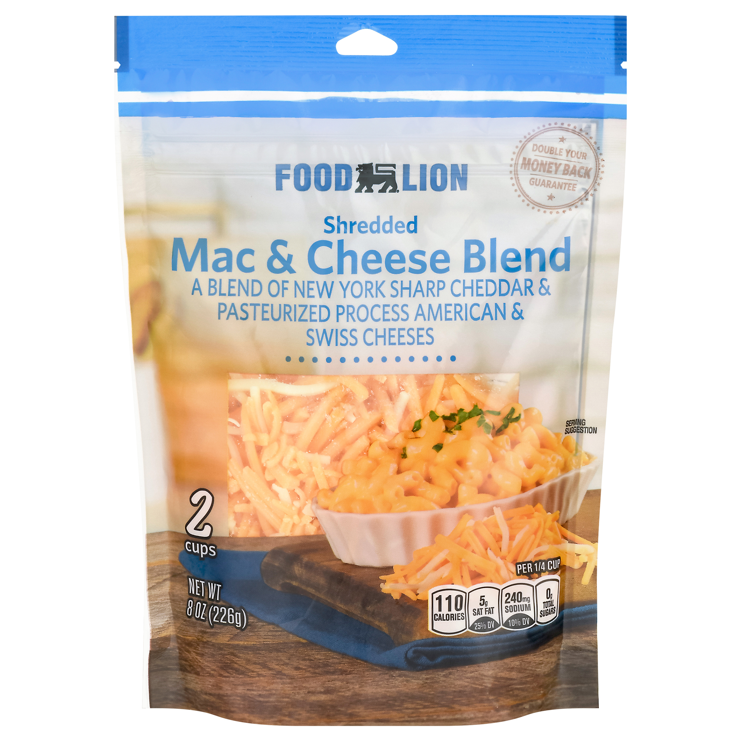 Food Lion Mac Cheese Blend Shredded Cheese 8 oz
